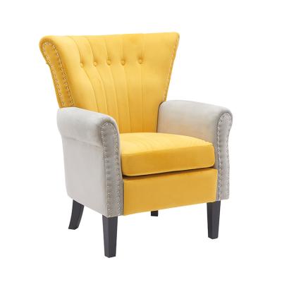 China Storage Factory Wholesale High-Quality Living Room Arm Chairs Comfortable Backrest Accent Chair Velvet Armchair for sale