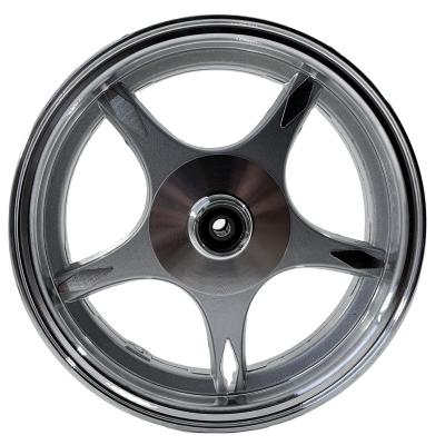 China Aluminum alloy front wheel rims made of aluminum alloy for scooters and motercycles for sale