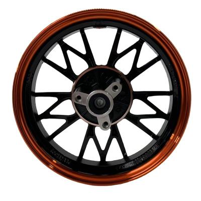 China Aluminum Alloy Rear Wheel Best Selling Red Aluminum Rims For Motorcycles And Scooters for sale