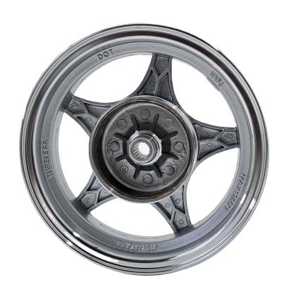 China Big Alloy 10*2.5 Five Star Rear Wheel Motorcycle Aluminum Alloy Aluminum Wheel for sale