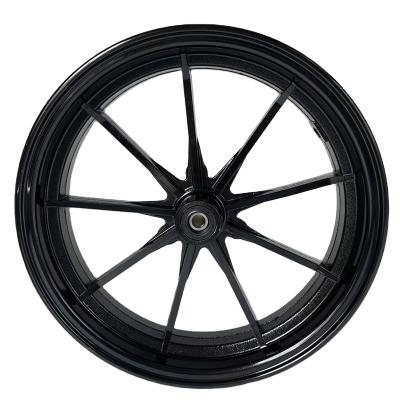 China Aluminum Alloy 12 Inch Black Front Wheel Aluminum Alloy Motorcycle Rim For Motorcycles for sale