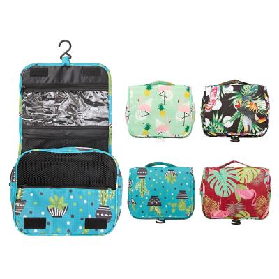 China Fashoion Travel Hanging Toiletries Bag Waterproof Makeup Wash Bag With Hook Large Hanging Cosmetic Bag for sale