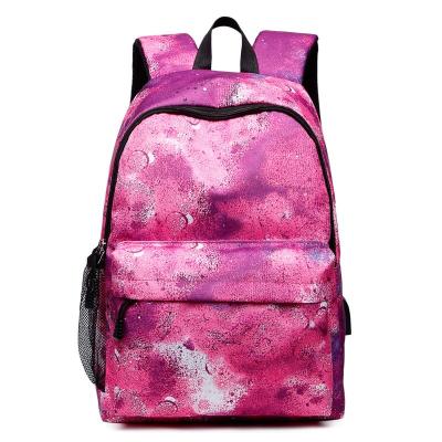 China Waterproof Galaxy Backpack Link Dye Laptop Satchel School Backpack for sale