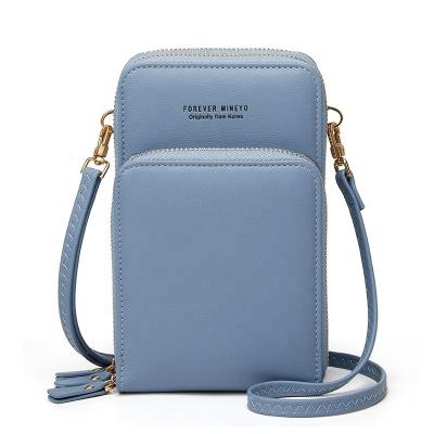 China Drop Shipping Factory Shockproof Wholesale Customized Small Cross - Body Mobile Phone Bag For Women Mini Shoulder Handbag Wallet Card Hold Purse for sale