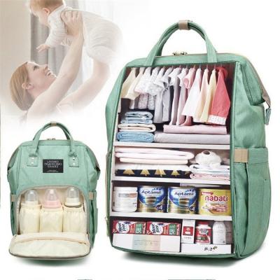 China Water Resistant Fashion Mom Baby Diaper Maternity Diaper Bags Large Capacity Travel Backpack Mommy Care For Pregnant Baby Care Women for sale