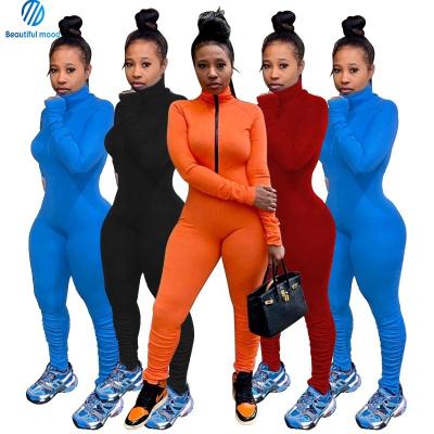 China OEM QUICK DRY one piece yoga set slim women's one piece jumpsuit tight jumpsuit plus size overalls sportswear for sale