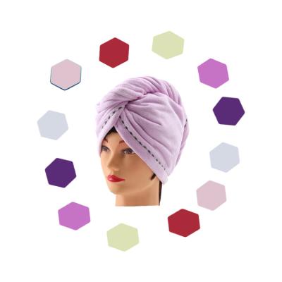 China QUICK DRY Magical Days Spa Microfiber Hat Towel Luxury Hair Wrap Hair Wrap Luxury Long Short Hair Turban Towel for sale