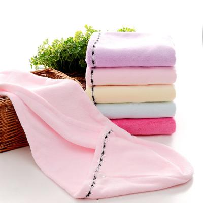 China QUICK DRY Super Absorbent Shower Hair Towel Microfiber Dry Hair Towel Soft Dry Hair Towel Can Customized for sale