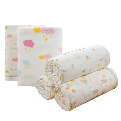 China QUICK DRY Double Sided Material Bamboo Fiber Terry Plus Cotton Gauze Baby Towel for sale