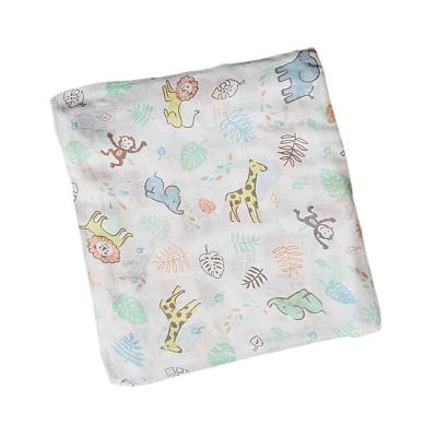 China 2020 Disposable New Product Listing Soft Cute 100 Cartoon Pattern Bamboo Baby Wrap Blankets for sale