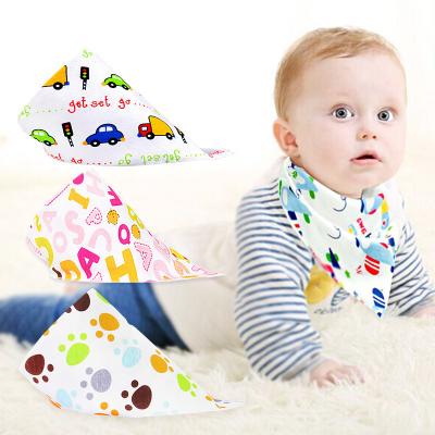 China QUICK DRY soft rip ons bandana bibs printed plain white cotton bib for sale