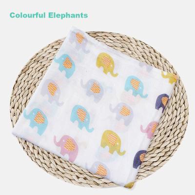 China QUICK DRY Soft Silky Receiving Wraps Fiber Cotton Bamboo Muslin Custom Baby Wraps Covering for sale