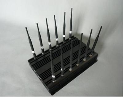 China Desktop WiFi 2.4G 5.8g Signal Jammer (12 Antennas) 850MHz~6000MHz for sale