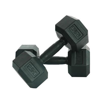 China Full Durable 2.5KG 5KG 10KG 20KG 30KG 40KG 50KG Rubber Coated Portable Dumbbell for sale