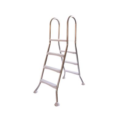 China Semi-Inground Swimming Pool / Above Ground Pool Factory Direct Stainless Steel Ladder With Pool Ladder for sale