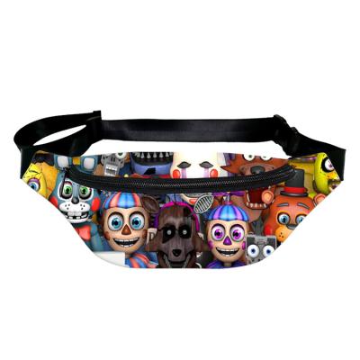 China Hot Sale Water Proof Women Fanny Pack Waist Bag Men Cartoon Person Pics Customized Pattern Waist Bag With Logo for sale