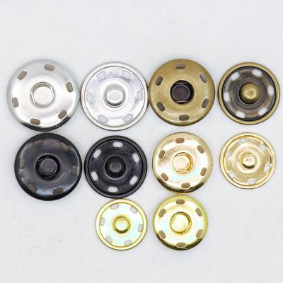 China Factory Environmental Friendly Custom Nickel Free Yellow Gold Two Piece 8/9/15/18/20 Mm Snap Button Brass Button Metal Snaps for sale