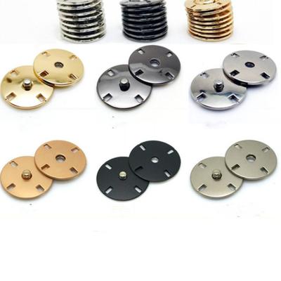 China Factory Customized 25mm High Grade Gold Plated Silver Black Parts Environmental Friendly Both Snap Button Metal Snap Fastener for sale