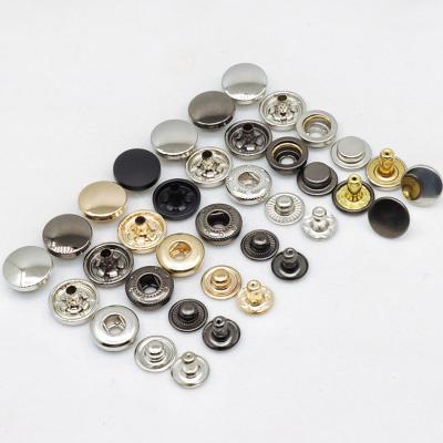 China Viable Button Manufacturers Sell High Quality Custom Gold Black Silver Stud Fasteners Metal Snap Brass Button for sale