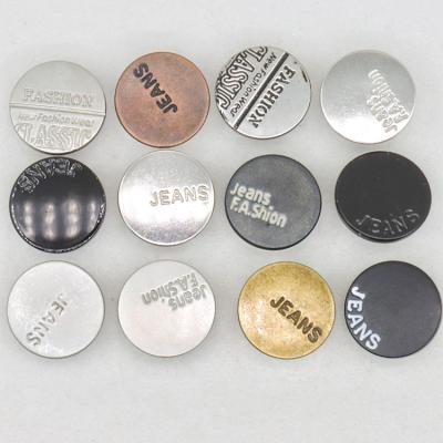 China SustainableOxidation Resistant Metal No Fade Button Manufacturer Custom Sells Fashionable Button With Logo Jeans Buttons For Outerwear for sale