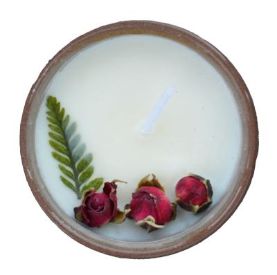 China Birthdays Ins Style Dry Flower Scented Candle With Cocos Bowl Shell Factory Soy Candle Gift Box Material Direct Scented Soy Wax for sale