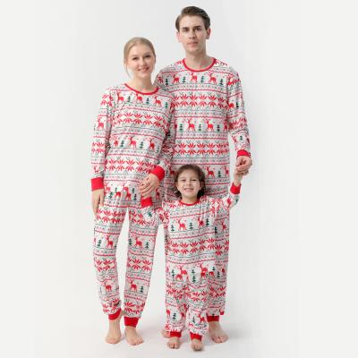 China Latest Design Breathable Snowflake Reindeer Printed Pijamas Woman for sale