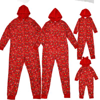 China Breathable Custom Print Adult Christmas Pajamas Onesie for sale