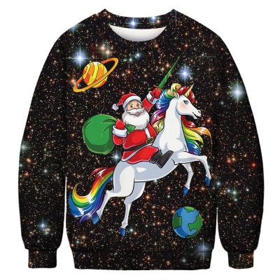 China 2021 breathable autumn and winter crewneck Christmas digital printed sweatshirts for man for sale