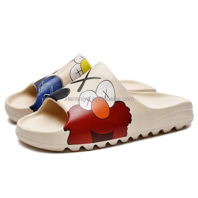 China Yeezy foam lightweight runner with box flip flops fashion slippers indoor slippers and slides yezzy slippers for sale