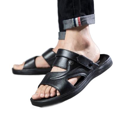 China 2021 Latest Lightweight New Fashion Leather Wholesale Price Comfort Mens Sandals for sale