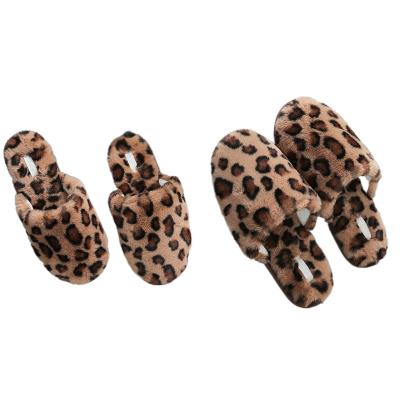 China Soft Outdoor Theimitation Leopard Fur Cotton PVC Slippers Winter Light Non-slip Warm Indoor Slippers Wholesale Customization Soft Outdoor for sale