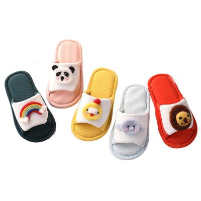 China New Breathable Popular Unique Design Customization Kids Cotton Professional Manufacturing Slippers for sale