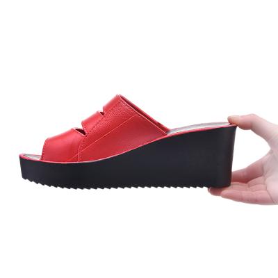 China Fashion Trend Comfortable Soft Choose More Wedge Heel Bedroom Slippers High Quality Ladies for sale