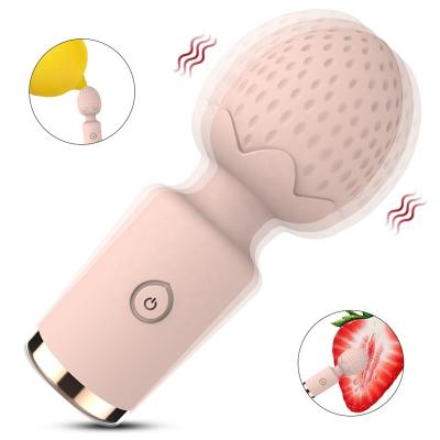 China Real Touch Feeling 10 Modes Vibration Massage Stick Bendable Portable Soft Silicone Massager Stick Factory Skin-friendly Wholesale Price for sale