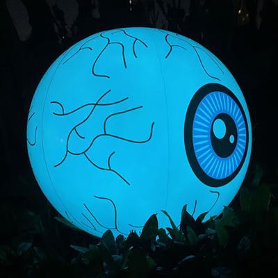 China Eco-Friendly PVC Party Eyeball (0.18mm) Halloween Balloons Inflatable RGB LED Light Eyeball Balloons For Scary Birthday Theme Party Decorations Supplies for sale