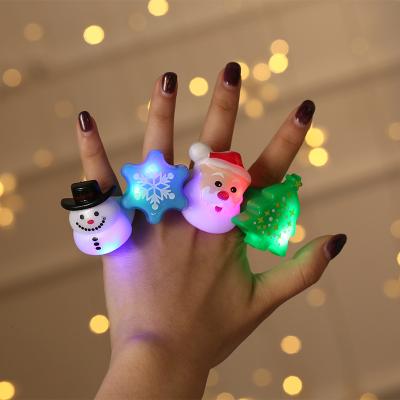 China 2022 Christmas Tree/Christmas Santa/Snowman/Children's Light Toys New Amazon Hot Sale Gift Led Christmas Toys Hand Ring for sale