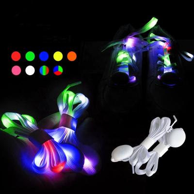 China Shoe Light Event and Party Supplies Light Up Shoe Laces Flashing LED Nylon Shoe Laces for sale