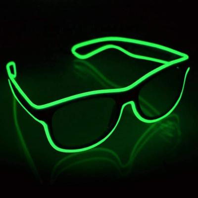 China Luminous Led ABS Sunglasses Vintage Men Punk Women Shape Party Christmas Light Colored Sun Glasses 2021 Shades for sale