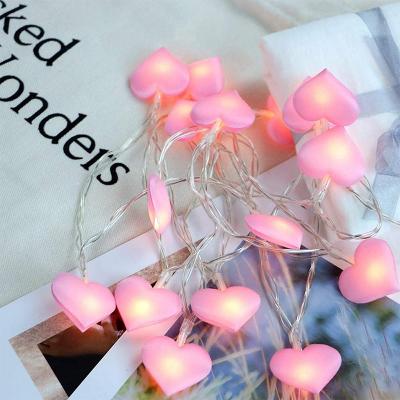 China Heart Shape Pretty New Pink Low Pressure Red Blur New Valentines Gift Led String Light Fairy Heart Lamp Valentines Gift White Night Light for sale