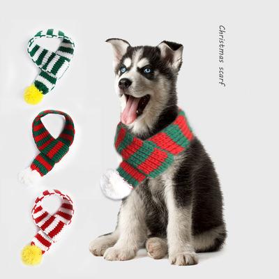 China Amazon Sustainable Pet Knitted Christmas Scarf Creative Scarf for Dogs and Pets for sale