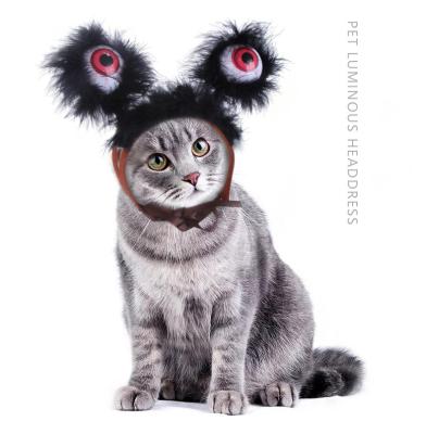 China Viable Wholesale Pet Halloween Lighted Up Decorative Hat Pet Funny Halloween Headdress for sale