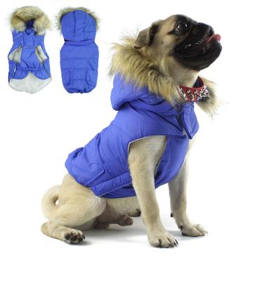 China Sustainable hot sale of the latest pet winter wind warm hat pet down jacket for sale