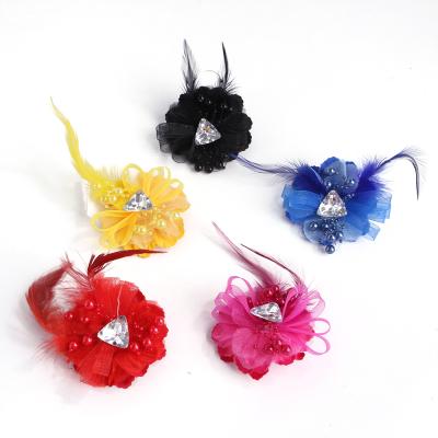 China Sustainable Amazon Sells Stylish Hair Clips For Pet Cats And Dogs With Gems for sale