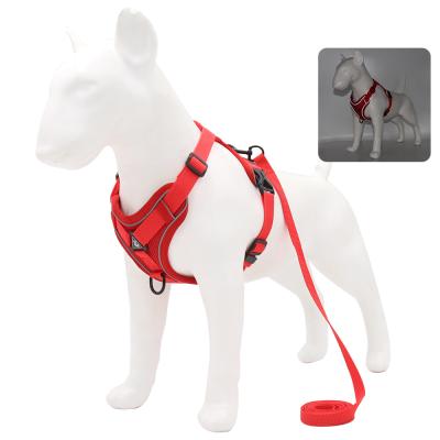 China Viable Type Breathable Safety Pet Dog Leash Night Leash High Quality Pet Dog Vest Leash Type for sale