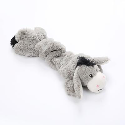 China Viable Donkey Pet Toys Crinkle No Animals Dog Plush Chew Stuff Toys for sale