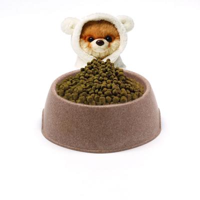 China Sustainable Sustainable Bamboo Fiber Dog Feeding Dog Bowl Pet Food Covered Bamboo Pet Bowl for sale