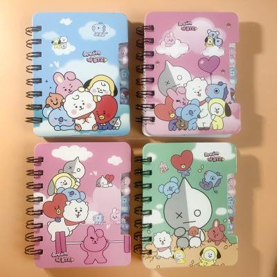 China High Quality Custom Planner Printed 2022 Logo Colorful Printing Bt Cartoon Daily Notebook Diary Planner for sale