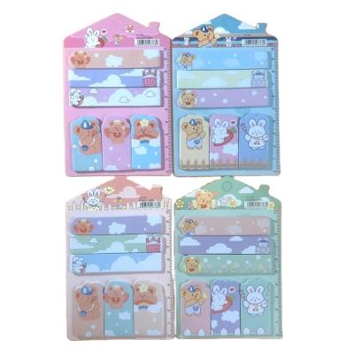 China Self-adhesive cute pattern personalized school supplies self-adhesive note book notepad for sale