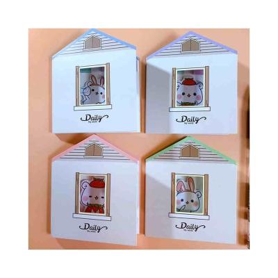 China Wholesale self-adhesive note sticker school supplies shape home note personality cute memo pad for sale