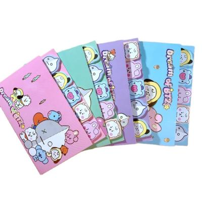 China Custom Self-adhesive Stationery Cute Self-adhesive Notepad School Supplies Pattern Self-adhesive Notepad for sale